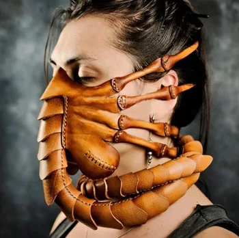 Halloween Grozo Scorpion Maska iz Lateksa, Cosplay Prop za Stranke Pokrivala Cosplay Teror Masko Scorpion Živali, Naravne Gume, Lateksa