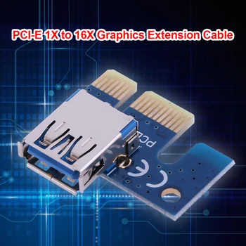 Anti-Oksidacija Stabilen Prenos Signalov PCI E 1X Napajalnik, PCIe X1 USB 3.0 Adapter za PCIe Riser Cryptocurrency Rudarstvo