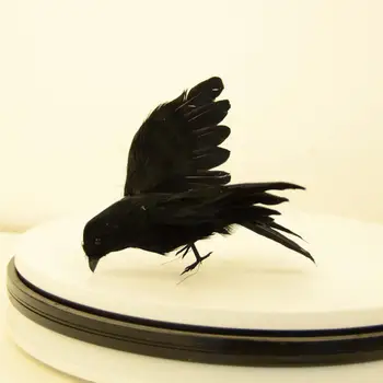 Simulacija Plastičnih Črna Vrana Prop Halloween Cosplay Krokar Prop Umetno Ptico Lov Vabo Doma Vrt Duha Festival Dekoracijo
