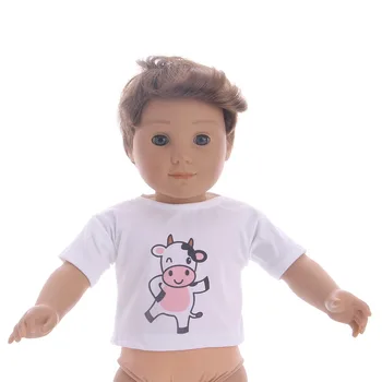 Pol cene, za drugo 43 cm, Rojen Baby Doll predmeti, Oblačila Dodatki!Brezplačna Dostava Majica za Ameriški 18 Inch Dekle Lutka