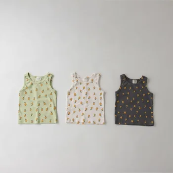 Poletje Nova Oblačila, ki Baby Toddler Fant Dekle Bombaž Risanka Srčkan Vzorec Natisnjene Kratek Sleeve Zgornji del + Otrok Svoboden Mehke Hlače 2pcs