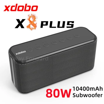 XDOBO X8 Plus 80W Prenosni HighPower Bluetooth Zvočnik Zunanji Brezžični Nepremočljiva Bas Stolpec TWS Udara Glasbeni Center št. USB