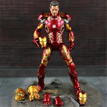 New Vroče Avengers Iron Man Akcijska Figura, Model 20 cm MK42 MK43 IronMan Lutka PVC ACGN Slika Igrača Brinquedos Anime Otroci Igrače