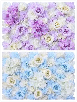 DIY Roza, Bele Vrtnice Umetne Rože Zid Plošča Dekoracijo Ozadje svate Cvet Steno Rojstni dan Trgovine Dekor Prilagodljiv