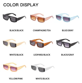 VWKTUUN sončna Očala Ženske Pravokotnik Očala Vožnje Voznika Odtenki UV400 Barvite sončne Očala Bela Črna Vintage Preprosto Očala