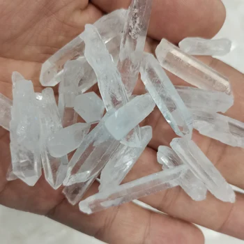 Naravni Prozorno Čistega Lemurian Semena Bele Quartz Crystal Koncu Bar kristalno Beli Kristalni Vzorec Zdravilne Energije