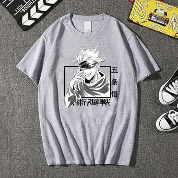 Jujutsu Kaisen Anime T-shirt Uniex Krog Vratu Kratek Rokav Priložnostne