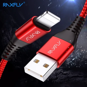 RAXFLY Polnilnik USB Lightning Kabel Za iphone 12 pro max USB Kabel za Polnjenje Telefona Žice kabel Za iPhone 11 XR 8 Plus, iPhone in Kabel