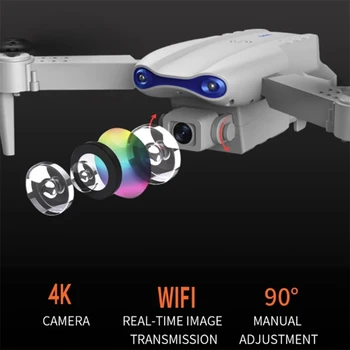 Novo K3 true HD 4K dual camera zložljive višina ohranja brnenje WiFi FPV 1080p realnem času prenosa RC Quadcopter igrača PK sg906 pro