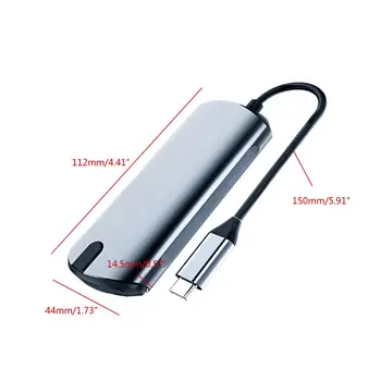 2021 Novo 4-v-1 ZVEZDIŠČE USB 3 0 Tip C Adapter 4 Vrat USB 3.0, Cepilec za Prenosni RAČUNALNIK Hub