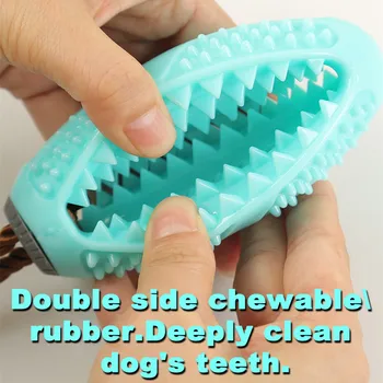 Priljubljena Silikonski Pet Igrače Zob Čiščenje Pes Žvečiti Igrača zobna ščetka Molarno Ugriz, ki so Odporne s Slow Food Hranjenje za Pets Dodatek