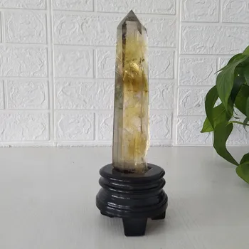 Naravni kamen citrine quartz crystal palico točke, čakre energije kamni in zdravilnimi kristali