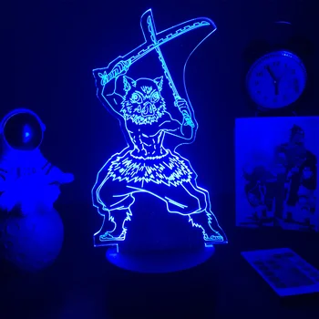 Kimetsu Ne Yaiba Nezuko Kamado Slika Led Nočna Lučka za Spalnica Dekor Nočna Otroci Otrok Tabela 3d Lučka Demon Slayer Darilo.