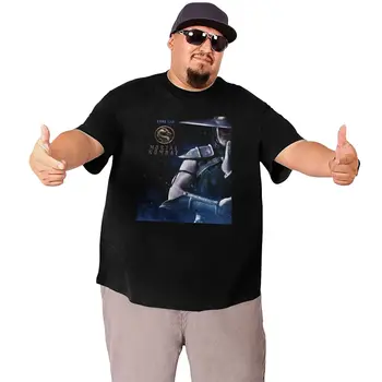 MK Kung Angleščino Majica s kratkimi rokavi Moški Bombaž Kul T-Shirt O Vratu Mortal Kombat MK11 Velik, Visok Tees Kratek Rokav Obleke Prevelike 4XL 5XL 6XL