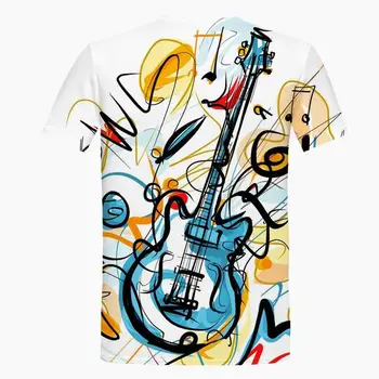 2020 Nove Glasbe Notetion 3d Print Majica s kratkimi rokavi Moški Ženske Hip Hop Moda Obleko Harajuku T -Shirt Majice Kratek Rokav Homme Majica s kratkimi rokavi
