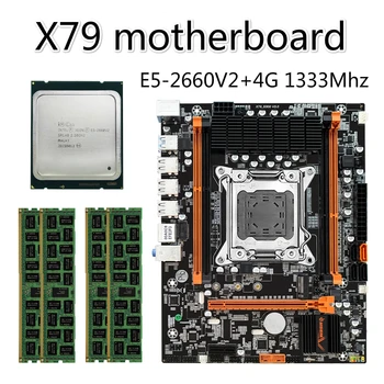 X79 X79-S300 motherboard LGA2011 E5 2660V2 CPU 1pcs x 4 GB = 4 GB DDR3 1333 10600 ECC REG Pomnilnik Nastavite M-ATX glavnik M. 2 SSD