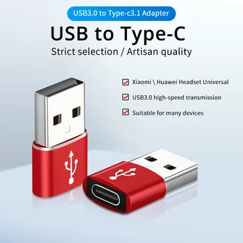 USB Tip C Adapter USB 3.0 Tip A Moški na USB 3.1 Tip C Ženski Pretvornik USB C Polnjenje Prenos Podatkov Adapter za iPhone 12 Pro