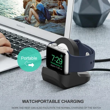 Za Apple Watch Brezžični Polnilnik Silikonski Stojalo Držalo Za Apple sem Gledal Polnilnik Dock Postajo Nosilec, Stojalo za Polnjenje