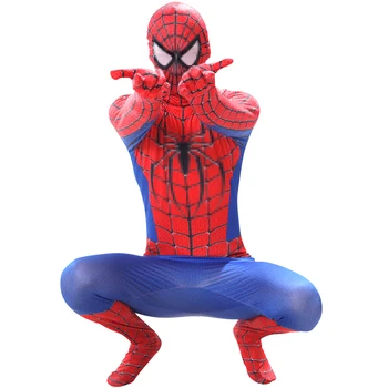Otrok Rdeče Spiderboy Kostume, Cosplay Halloween Oblačila Za Otroke Jumpsuit Počitnice Stranka Obleka, Obleke, Obleko