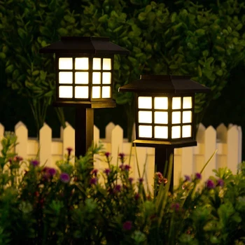 Solarna LED Procesi Svetlobo na Prostem Vrt Sončno energijo Svetilke Travnik Dvorišče Krajine Dekoracijo Luč, Nepremočljiva