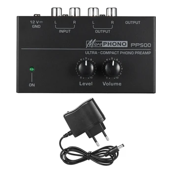 PP500 Phono pre-amp Preamplifier s Stopnjo Glasnosti RCA Input Output 1/4