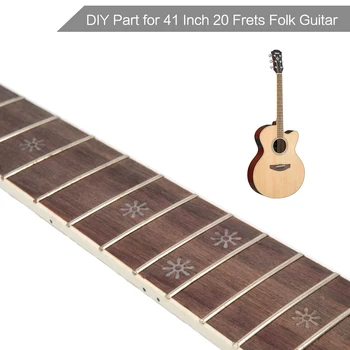 41 Palca 20 Prečke Akustični Folk Kitara Fretboard z Dot Vzorcem Podolgovat Kitara Fretboard DIY Zamenjava Vratu Kitare Javorjevega Lesa