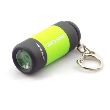 5pcs Polnilna Svetilka mini led USB Baklo Penlight keychain Bliskavica lučka prinaša dobička majhen žep Lanternas wholesaleR1
