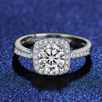 Poroka posla Moissanite obroč luksuzni nakit za ženske prstani srebro 925 tous nakit ljubezen srčkan osebno obroč za teen dekleta