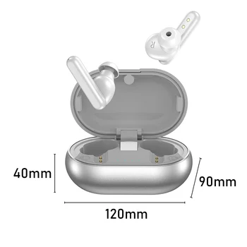 TWS-16 Pravi Brezžični Čepkov Bluetooth 5.0 Uho Hi-fi Stereo Slušalke Nepremočljiva Mini Slušalke s Hrupom Preklic Mikrofon