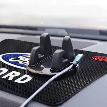 Avto visoke temperature odporen silikonski anti-skid pad Ford-logotip avto izdelek nadzorni plošči pad mobilni telefon dekoracijo shranjevanje pad