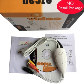 USB Video Capture Card, DVD, VHS DVR AV CVBS S-video Analogni Video Snemalnik Grabežljivac, Da Digitalni Pretvornik za Windows 10/8/7 MAC OS