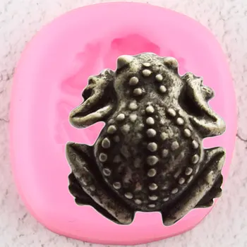 3D Žaba Silikonsko Plesni Čokolado Fondat Cupcake Pokrivalo Plesni DIY Sugarcraft Torta Dekoraterstvo Orodja Sladkarije Smolo Gline Kalupi