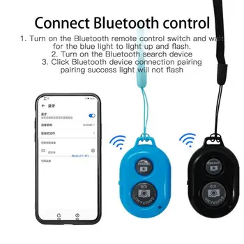 Bluetooth Gumb Za Daljinsko Upravljanje Brezžični Krmilnik Samosprožilec Kamera Palico, Sprostitev Zaklopa Telefon Monopod Selfie Za Ios Android