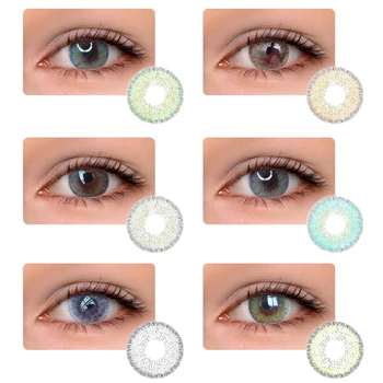 2pcs Naravnih Kontaktne Leče Stranka Oči Lepoto Ličila Kozmetični Očala Cosplay Orodje UV Zaščito Dropshipping