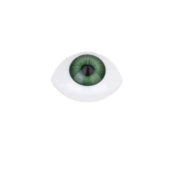 8 12 mm Iris Ovalne Plastične Oči Zrkel Votlih Nazaj Za Punčko Dollfie 4 Barve
