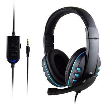 Igralec Slušalke Za Xbox PS4 PC 3,5 mm Žično Head-mounted Igralci Slušalke Z Mikrofon Nadzor Glasnosti Slušalke