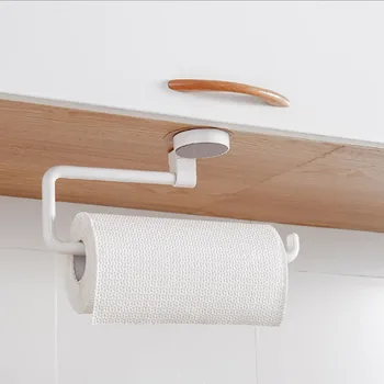 Kuhinja roll imetnik papirja, kopalnica ročno brisačo, papir držalo za brisačo, non-označevanje nalepke polica, punch-brezplačno leni rag imetnika