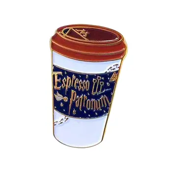 Espresso Patronum enamel pin Magic Coffee Mug brooch