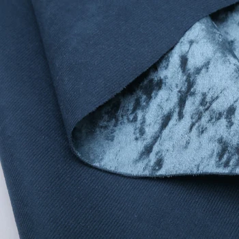 Pletene Bleščeč Diamant Žametne Tkanine Za Šivanje Obleko, Tekstil Doma Dekoracijo Telas DIY Trdna Stretch Velur Tkanine 50X160cm