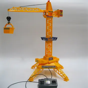 Otrok vrh Žerjava Tower crane Električni Daljinski upravljalnik Brezžični Inženiring Avto otroška Igrača Model Z Zvokom