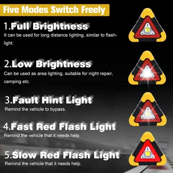 Trikotnik Opozorilni Znak Trikotnik Avto LED delovna lučka Varnosti v Cestnem prometu v Sili Razčlenitev Alarm lučka za Prenosni Utripajoča lučka na strani