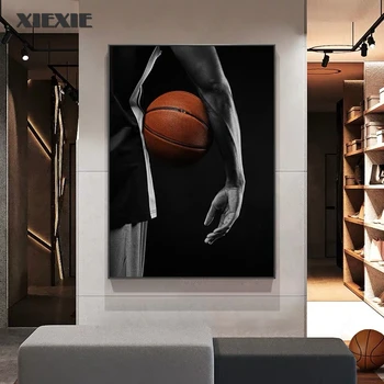 Sodobni Šport Platno Slikarstvo Košarka Sanje Plakatov in Fotografij košarkar Wall Art Slike za Dnevni Sobi Doma Dekor