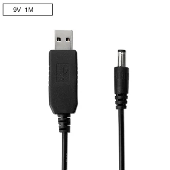 5.5 mm, USB kabel polnilnika, da 9V 12V 5.5x2.1mm Polnjenje Linija Pretvornik Kabel za 18650 Baterije