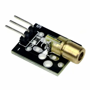 5pcs/veliko Laserski Senzor KY-008 Modul 3pin 650nm Rdeče Oddajnik Pika Diode Bakreno Glavo Laser Modul KY008 Za arduino senzor