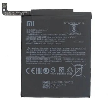 Visoka Kakovost Xiaomi Redmi 6 / Redmi 6A Baterije BN37 3000 mAh.
