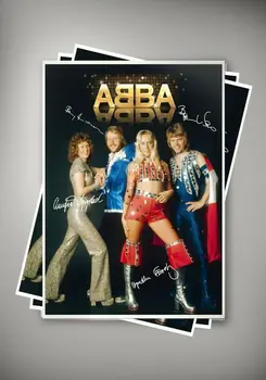 ABBA Vse Države Autographed Umetnosti Plakatov, Tiskanje. Izgledaš brez okvirja dekor Platno, Tisk Slikarstvo Za domačo spalnico Wall Art