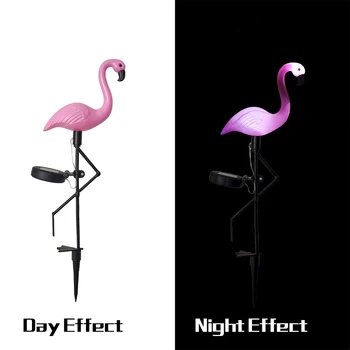 LED Ptica Lučka Flamingo, Sončno energijo, Svetlobo na Prostem Ograjo Svetlobe Vrt Dvorišče, Solarna Led Svetilka Nepremočljiva Zunaj Deco Sončne Svetlobe