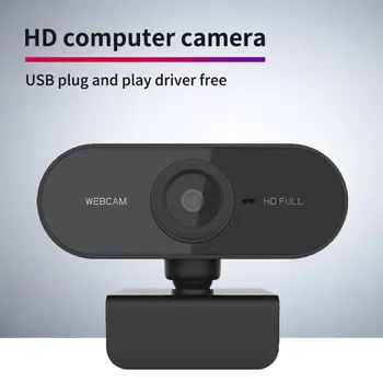 1080P 720p 480p HD Spletna kamera z Mikrofonom Vrtljiv PC Desktop Web Kamera Kamera Mini Računalnik WebCamera Cam Video Snemanje Dela
