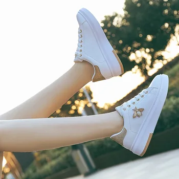 2021 Ženske Superge Platformo Moda Priložnostne Beli čevlji chaussures femme Lady footware ST351
