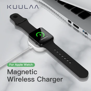 KUULAA 2.5 W Mini Brezžični Polnilec Za Apple Watch Polnilnik Dock Polnjenje Za Apple IWatch Serije 5 4 3 2 1 Z Magnetno